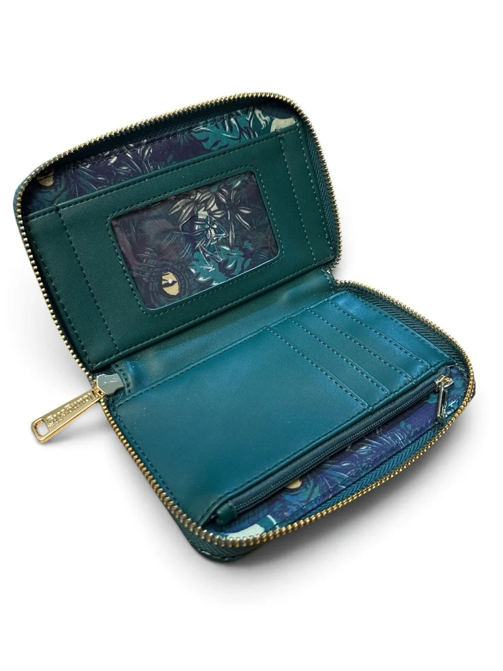 Loungefly Jurassic World Jungle Velociraptor zip-around wallet NWOT